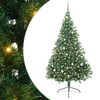vidaXL Sztuczna choinka z oświetleniem na Boże Narodzenie 240 cm PVC