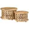 vidaXL Zestaw 2 stolików kawowych, lite drewno mango