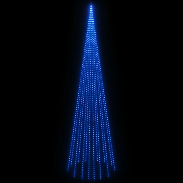 vidaXL Choinka do montażu na maszcie, 1134 niebieskich LED, 800 cm