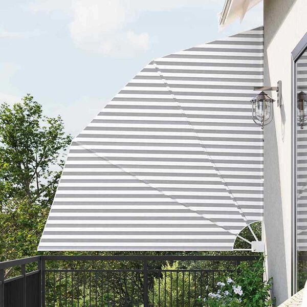 vidaXL Ekran Prywatności Balkonowej Antracytowy i biały 210 x 210 cm