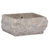 vidaXL Umywalka, szara, 30x 30 x 13 cm, marmurowa