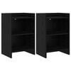 vidaXL Szafki nocne 2 pcs Czarny dąb 40 x 30 x 60 cm