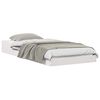 vidaXL Ramka łóżka Biały 75 x 190 cm Lite drewno sosnowe