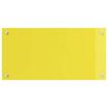 vidaXL Prz&oacute;d kuchenny Ż&oacute;łty 80 x 40 x 0,6 cm szkło hartowane