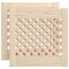 vidaXL Drzwiczki do szafki, z kratką, 2 szt., 39,5x39,5 cm, sosnowe