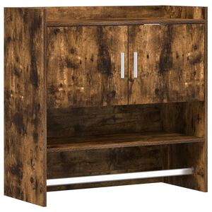 vidaXL P&oacute;łka ścienna Do montażu na ścianie Dąb wędzony 80 x 36 x 80 cm