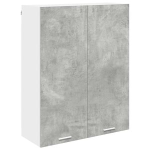 vidaXL Szafka wisząca z drzwiami Betonowy szary 80 x 31 x 100 cm