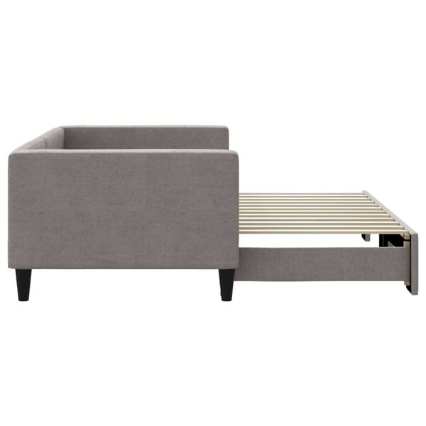 vidaXL Sofa rozsuwana, kolor taupe, 90x200 cm, tkanina