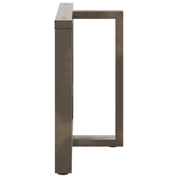 vidaXL Nogi do stołu jadalnego w kształcie litery T 2 szt. Czarne 100x35x(72-73) cm Stal