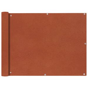 vidaXL Parawan balkonowy z tkaniny oxford 90x400 cm terakota
