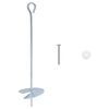 vidaXL Kotwa ziemna 10 pcs srebrny &Oslash;10 x 40 cm Galwanizowany metal