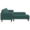 vidaXL Sofa do salonu 3 pcs Ciemna zieleń