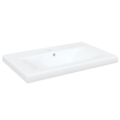 vidaXL 3-cz. zestaw mebli łazienkowych, wysoki połysk, biały