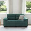 vidaXL Sofa 2-osobowa Ciemnozielona 160x81x84 cm Tkanina