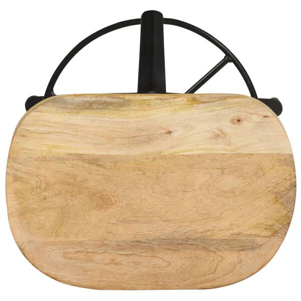 vidaXL Stołki barowe, 2 szt., 66 cm, lite drewno mango