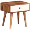 vidaXL Stolik nocny, lite drewno akacjowe, 45 x 30 x 45 cm