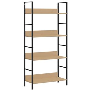 vidaXL Regał z 4 p&oacute;łkami, kolor dębu, 60x27,6x124,5 cm