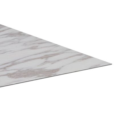 vidaXL Samoprzylepne panele podłogowe z PVC, 5,11 m², biały marmur