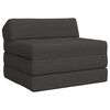 vidaXL Składana Sofa Ł&oacute;żko ciemnoszary 200 x 70 x 10 cm tkanina