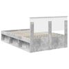 vidaXL Ramka ł&oacute;żka Betonowy 120 x 190 cm Materiał drewnopochodny