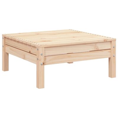 vidaXL Ogrodowa sofa 2-osobowa z podnóżkiem, lite drewno sosnowe