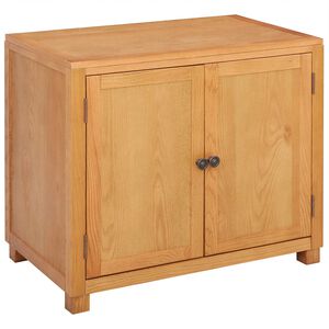 vidaXL Szafkowy z przechowywaniem brązowy 78 x 50 x 70 cm Dąb lite