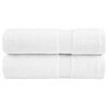 vidaXL Ręczniki premium, SOLUND, 2 szt., białe, 50x100 cm, 600 g/m&sup2;