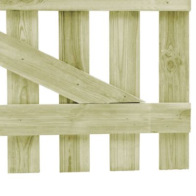 vidaXL Furtka ogrodowa, impregnowane drewno sosnowe, 100 x 150 cm