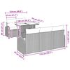 vidaXL Zestaw Sof na Ogr&oacute;d z poduszką 6 pcs Szary Rattan poli