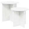 vidaXL Zestaw stolik&oacute;w bocznych 2 pcs Drewno inżynieryjne