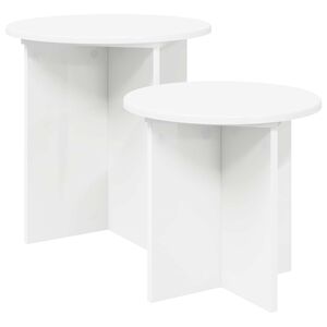 vidaXL Zestaw stolik&oacute;w bocznych 2 pcs Drewno inżynieryjne
