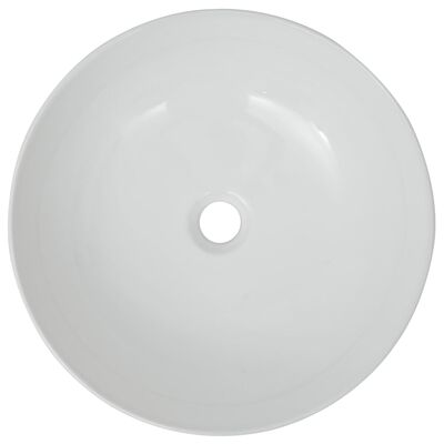 vidaXL Umywalka ceramiczna, biała 41,5 x 13,5 cm
