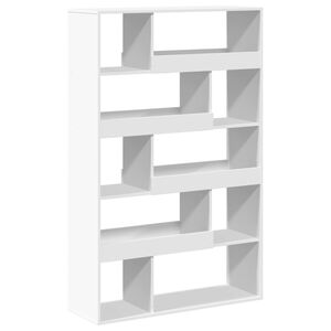 vidaXL Regał, biały, 100x33x156,5 cm, materiał drewnopochodny