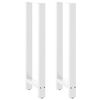 vidaXL Nogi do stołu barowego białe 2 szt. 50x(110-111) cm stal