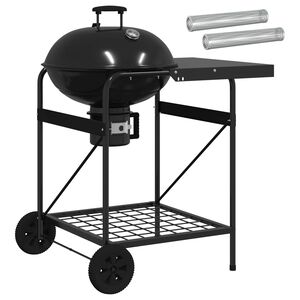 vidaXL Grill węglowy z rurkami do wędzenia 91 x 71 x 107 cm Stal