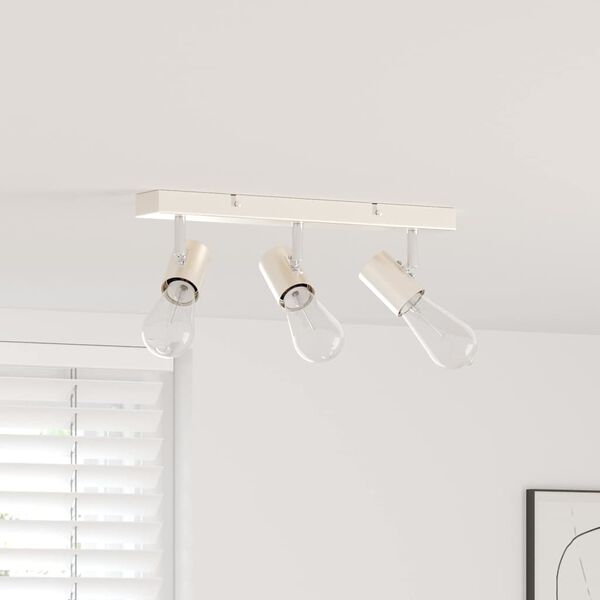 vidaXL Reflektor sufitowy Nikiel 38 x 6,5 x 11,5 cm Metal