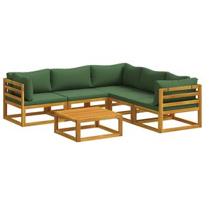 vidaXL Zestaw Sof 6 szt. naturalny Lite Drewno Akacji