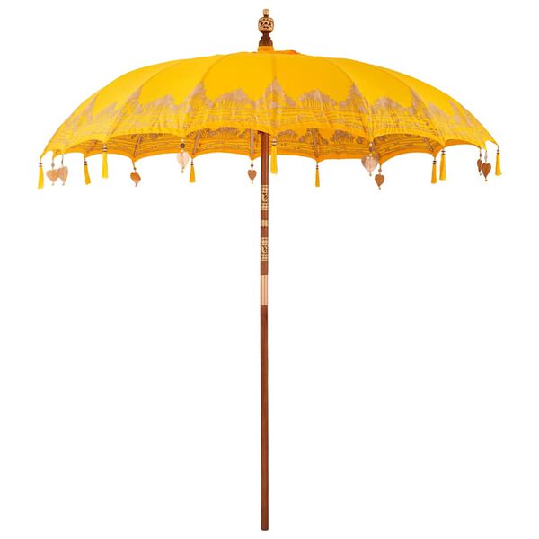 vidaXL Baliński Parasol Ż&oacute;łty 215 x 215 x 260 cm