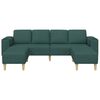 vidaXL Sofa do salonu 3 pcs Ciemna zieleń Poliester