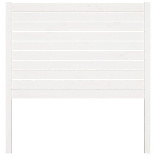 vidaXL Wezgłowie łóżka, białe, 81x4x100 cm, lite drewno sosnowe