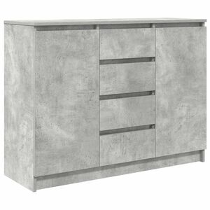 vidaXL Komoda z szufladami Betonowy Szary 100,5x35x76cm Drewno klejone