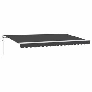 vidaXL Markiza wysuwana Antracyt 350 x 200 cm tkanina