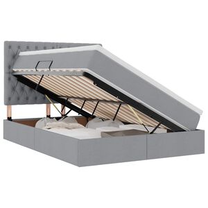vidaXL Ł&oacute;żko z miejscem na przechowywanie i materacem 140 x 190 cm