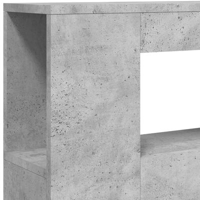 vidaXL Wezgłowie łóżka z LED, szarość betonu, 100x18,5x103,5 cm