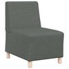 vidaXL Modułowa sofa bez podłokietnik&oacute;w Ciemnoszara 55 cm Tkanina