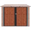 vidaXL Shed na rower 3 pcs Brązowy 215 x 206 x 157 cm Metal