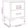 vidaXL Szafki nocne, 2 szt., czarne, 36x30x45 cm, lite drewno sosnowe