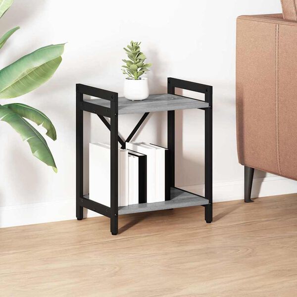 vidaXL P&oacute;łka na książki Szary dąb sonoma 40 x 30 x 50 cm