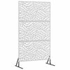 vidaXL Ekran prywatności 100 x 50 x 180 cm Stal nierdzewna srebrny