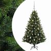 vidaXL Sztuczna choinka z bombkami 120 cm 150 LED Ciepła biel